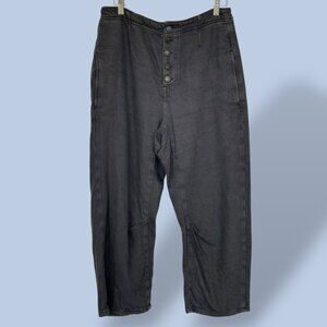 We The Free Free People Osaka Mid Rise Barrel Leg Loose Fit Trousers Jeans 28